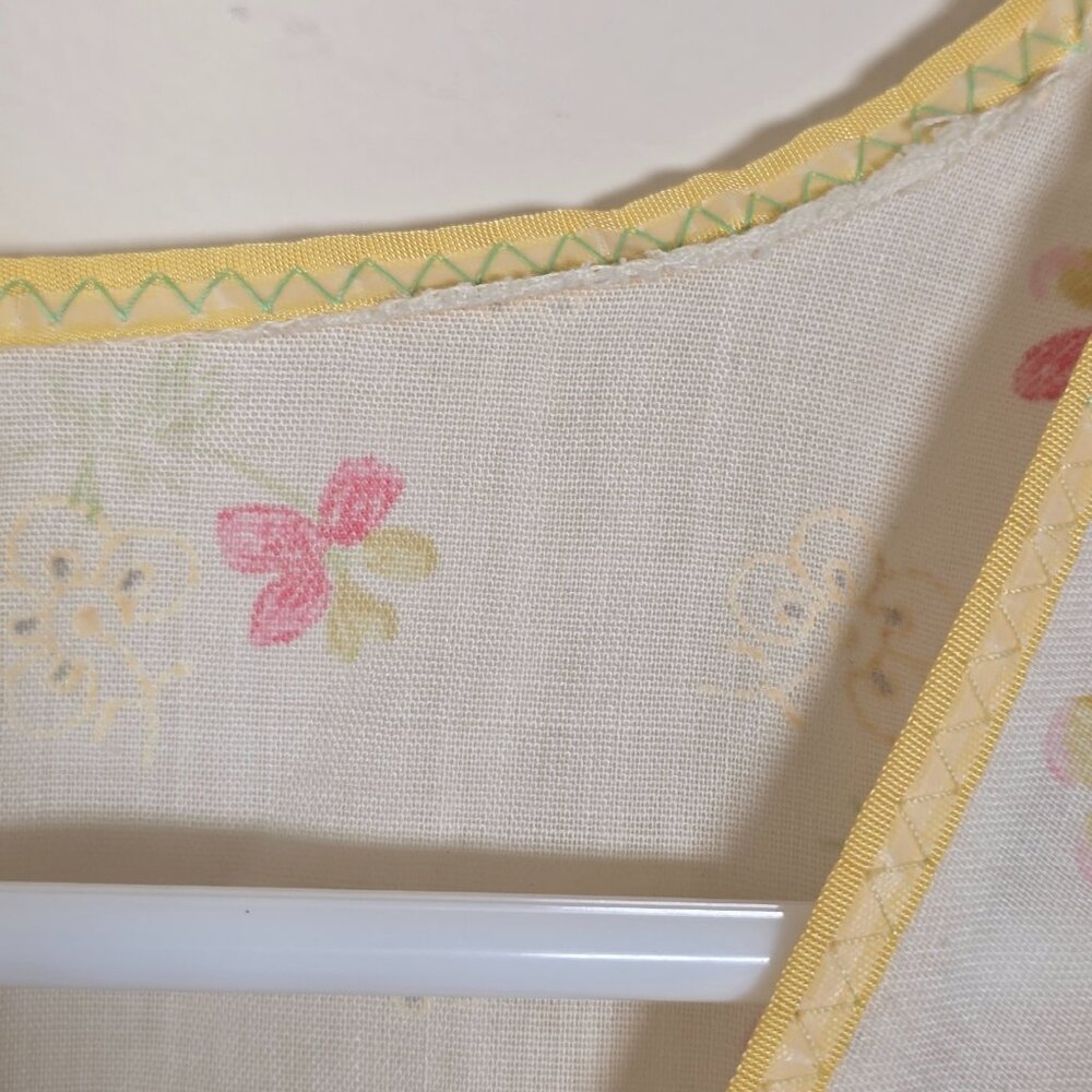 Vintage 70s Floral Summer Dress Boho Prairie Cottagecore Empire Waist Handmade - Picture 5 of 16